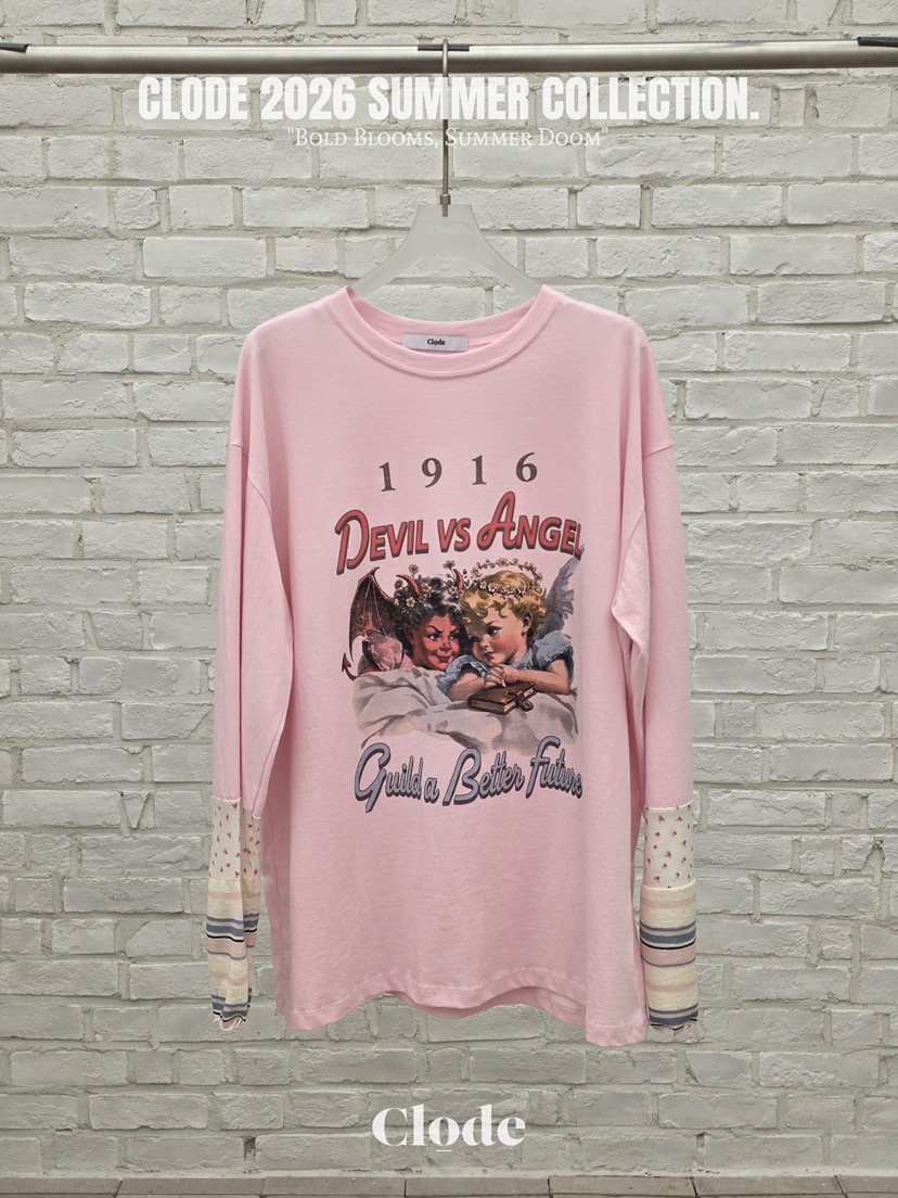 CLODE韓國直郵實拍女士新品人氣熱賣職業推薦時尚長袖T恤CLODE長袖T恤圖色2