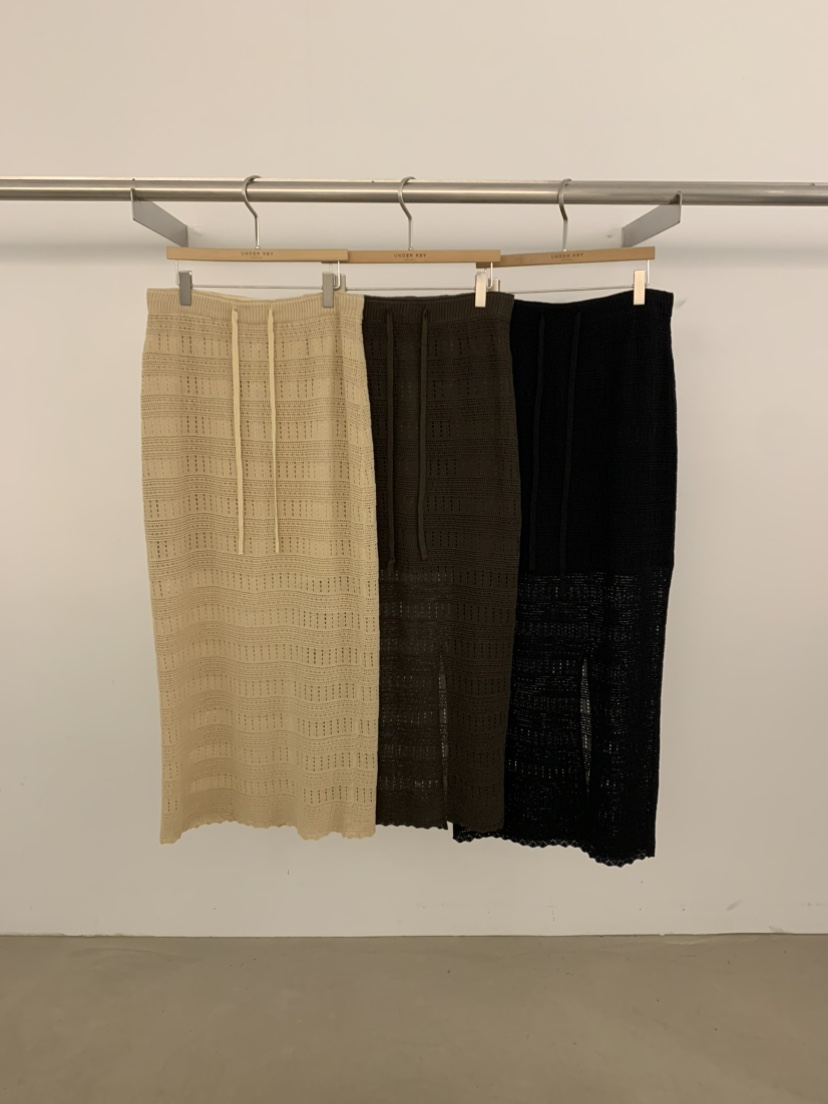 UNDER KEY韓國代購女裝新款職業熱賣26春夏人氣休閑長裙UNDER KEY長裙