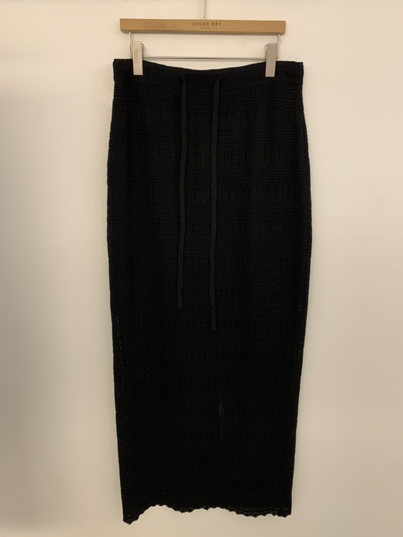 UNDER KEY韓國代購女裝新款職業熱賣26春夏人氣休閑長裙UNDER KEY長裙圖色2黑色