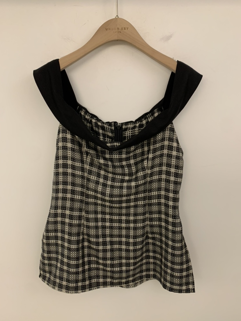 UNDER KEY韓國東大門直郵女裝新品熱賣26春夏職業吊帶背心UNDER KEY吊帶/背心圖色3