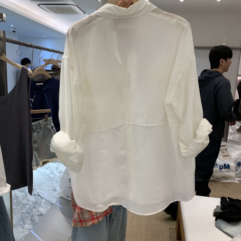 SELF SERVICE韓國代購女士新款休閑推薦26春夏襯衫蕾絲衫SELF SERVICE襯衫/蕾絲衫