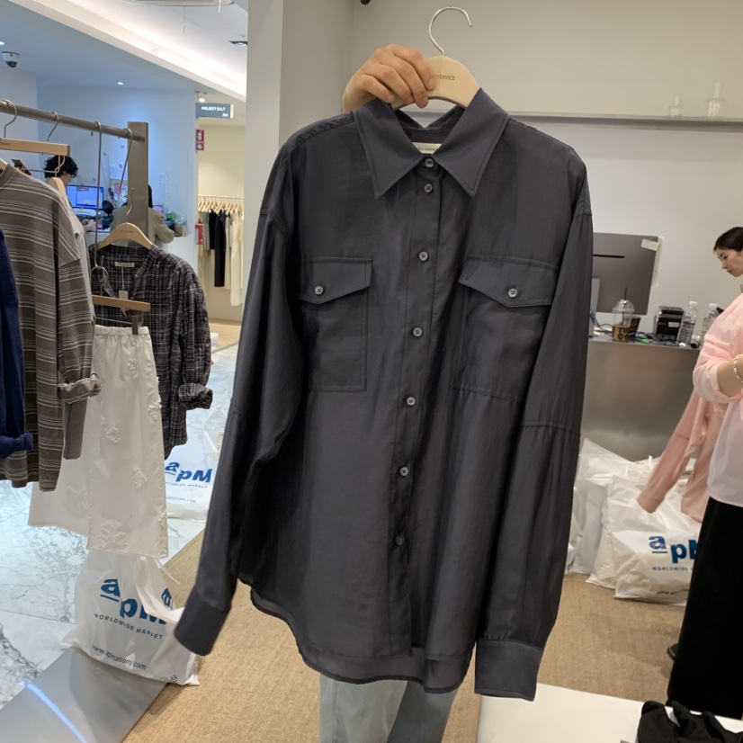 SELF SERVICE韓國代購女士新款休閑推薦26春夏襯衫蕾絲衫SELF SERVICE襯衫/蕾絲衫圖色2