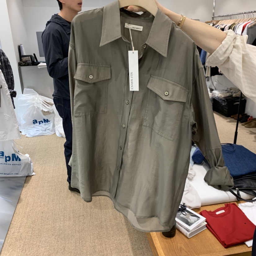 SELF SERVICE韓國代購女士新款休閑推薦26春夏襯衫蕾絲衫SELF SERVICE襯衫/蕾絲衫圖色4