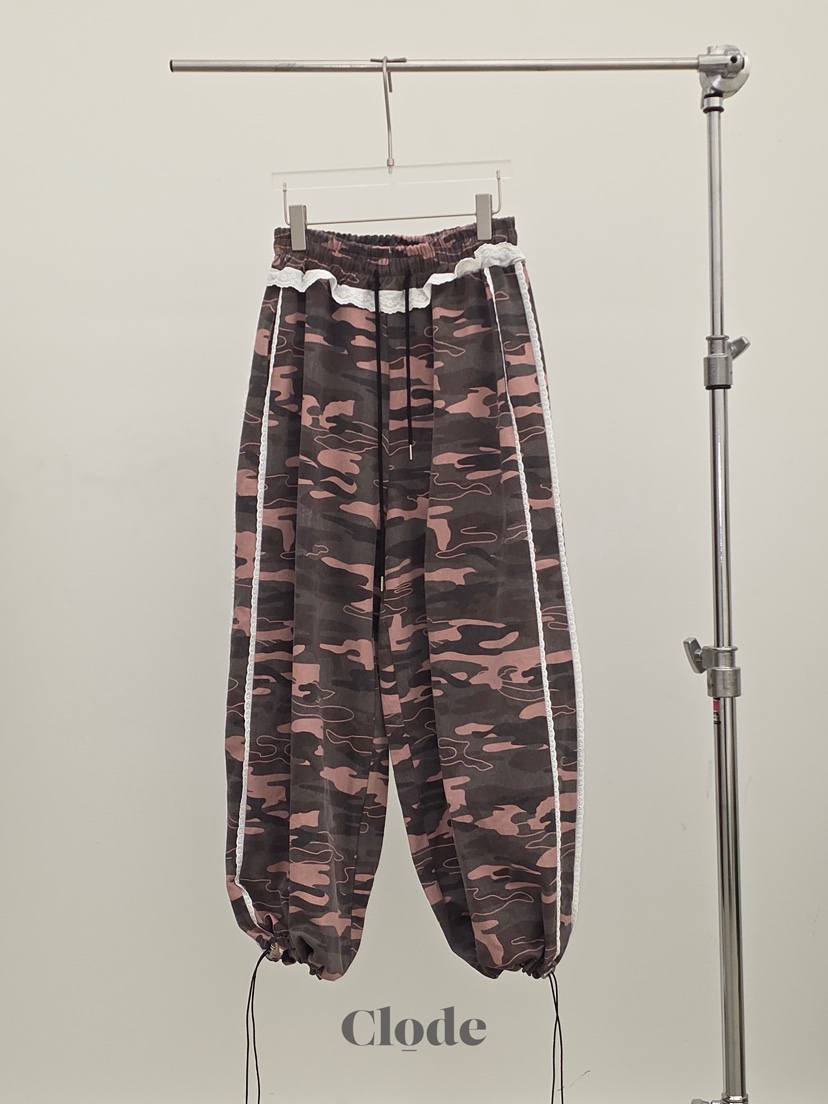 CLODE韓國直郵女士新款人氣休閑時尚26春夏職業休閑褲迷彩CLODE休閑褲圖色1