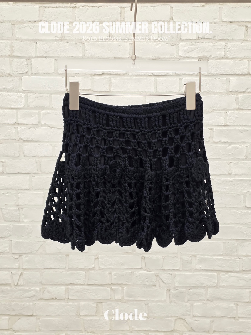 CLODE韓國代購女士新款時尚26春夏休閑熱賣人氣短裙鉤針編織CLODE短裙圖色4