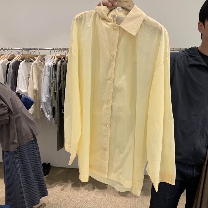 SELF SERVICE韓國代購女裝新品休閑職業推薦長款風衣透明SELF SERVICE長款風衣圖色2