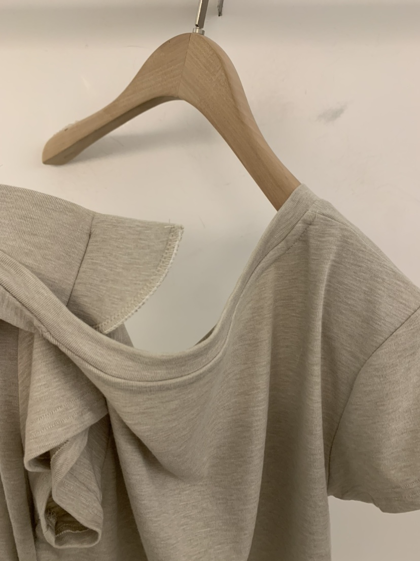 UNDER KEY韓國東大門代購女士新款人氣熱賣休閑時尚T恤褶皺UNDER KEYT恤