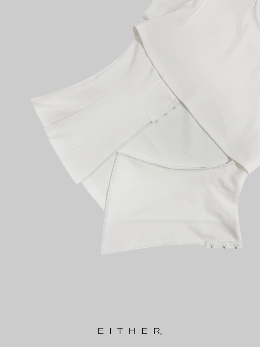 EITHER韓國代購女裝新款休閑推薦熱賣人氣26春夏職業T恤鏤空EITHERT恤