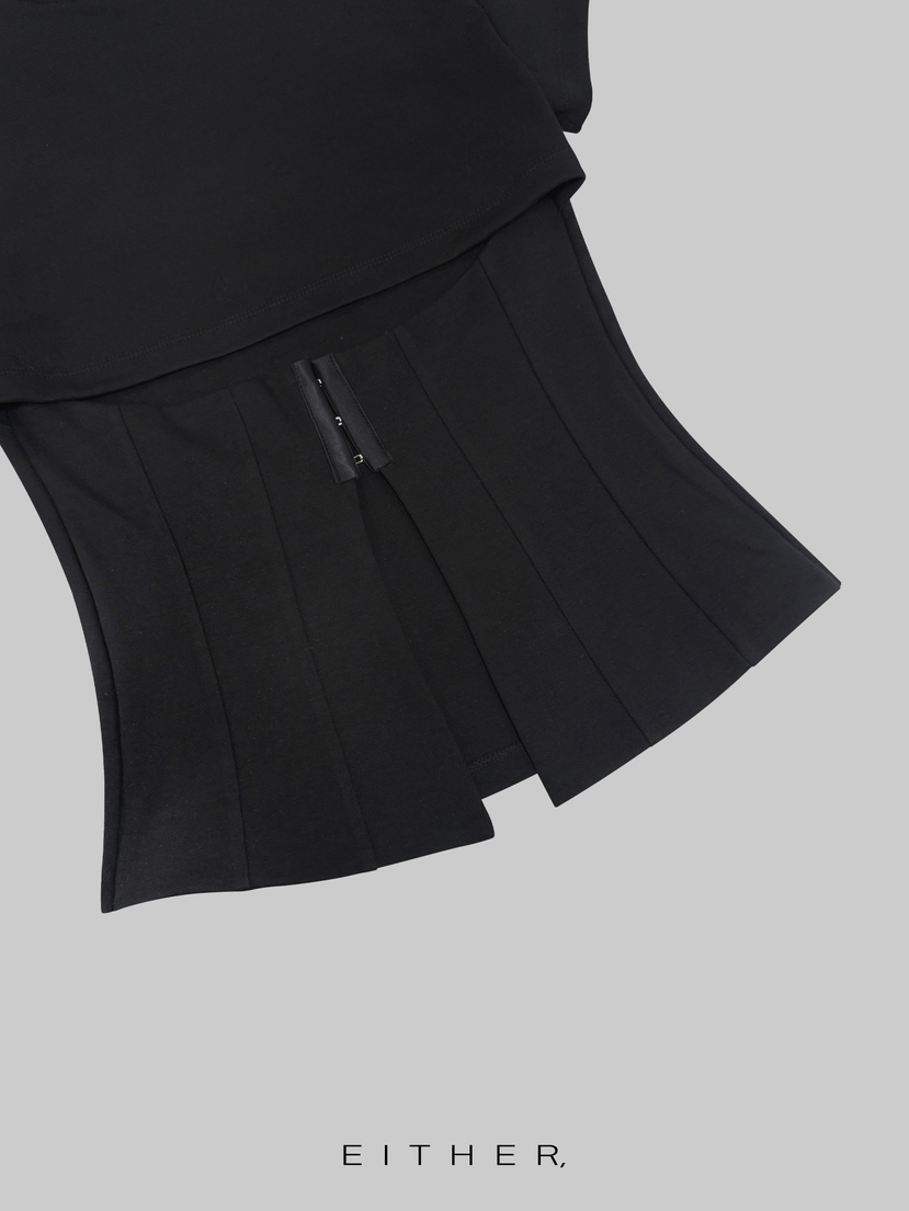 EITHER韓國代購女裝新款休閑推薦熱賣人氣26春夏職業T恤鏤空EITHERT恤