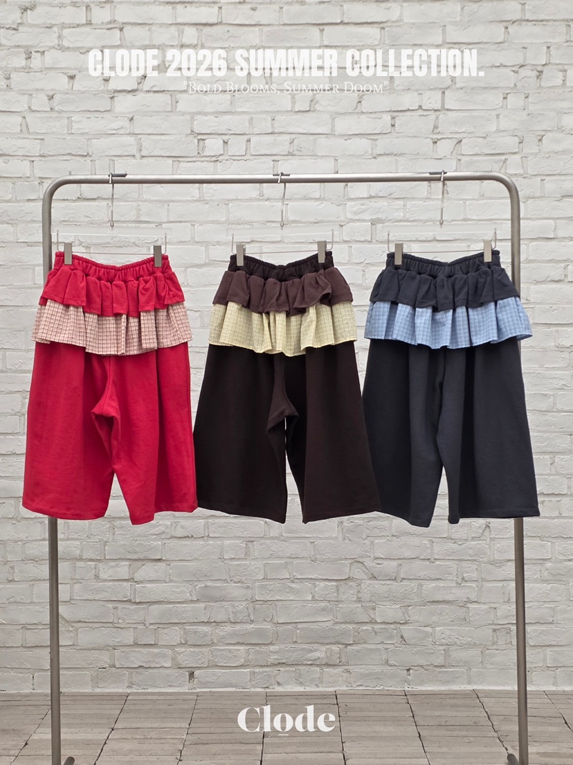 CLODE韓國東大門代購女士新款26春夏熱賣時尚職業短褲褶皺CLODE短褲