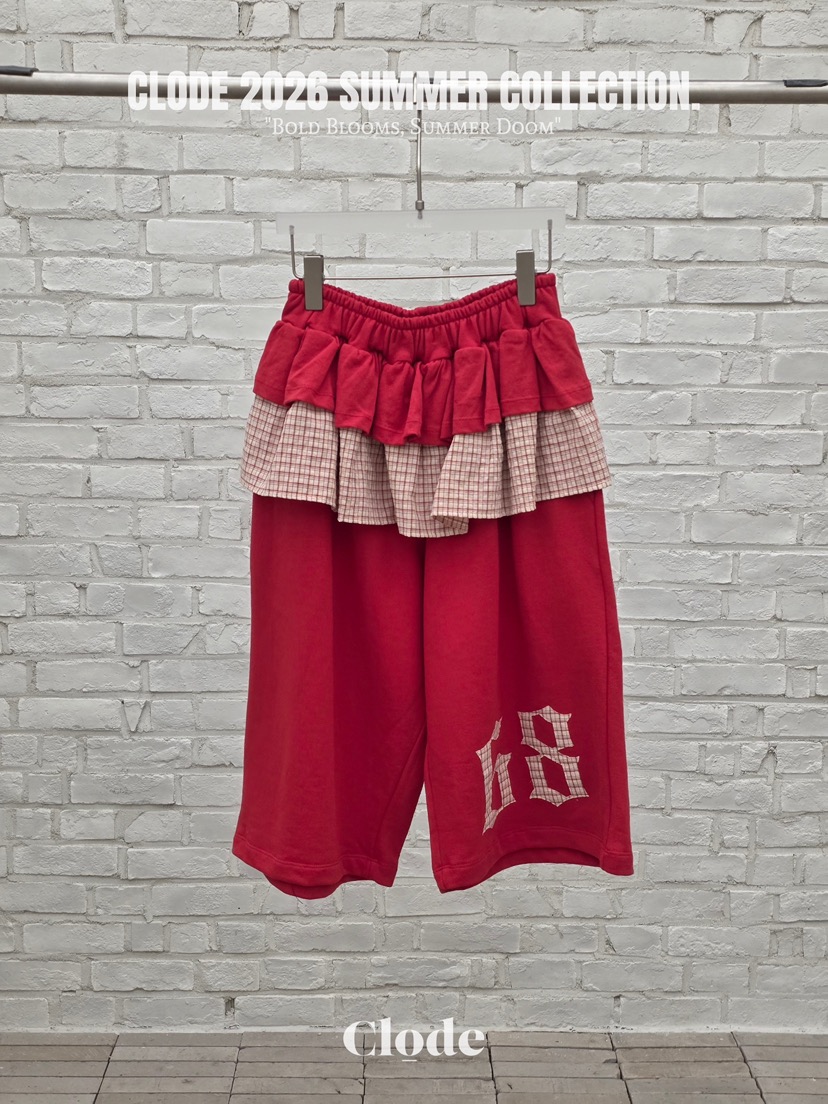 CLODE韓國東大門代購女士新款26春夏熱賣時尚職業短褲褶皺CLODE短褲圖色1