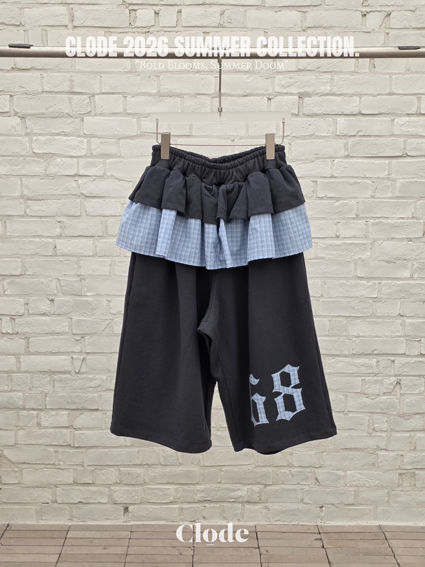 CLODE韓國東大門代購女士新款26春夏熱賣時尚職業短褲褶皺CLODE短褲圖色2
