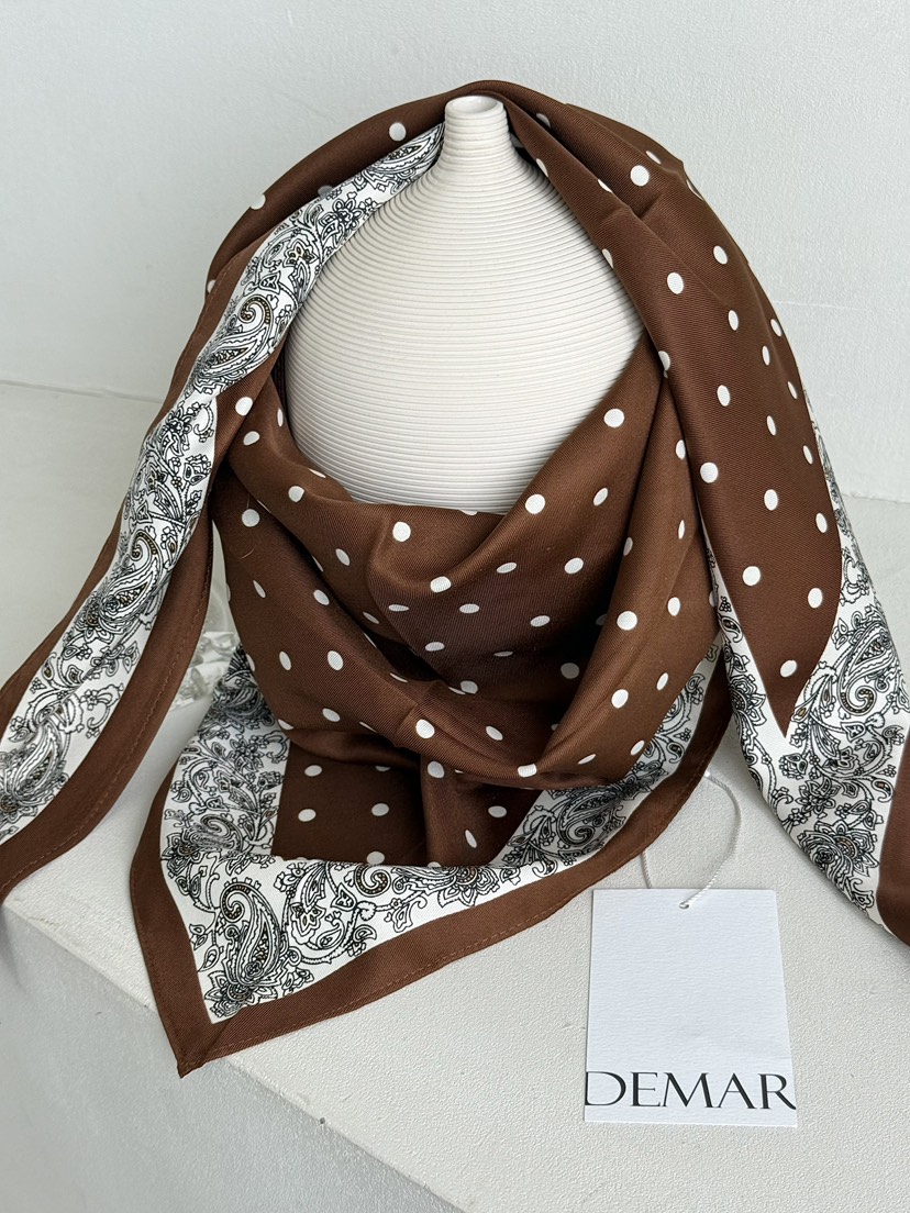 DEMAR韓國直郵女士新品人氣推薦26春夏職業圍巾披肩圍巾圓點DEMAR圍巾/披肩