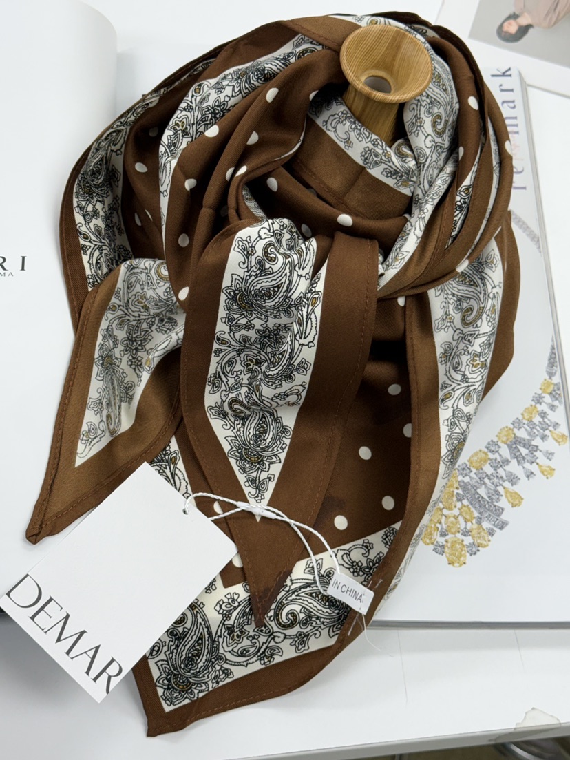 DEMAR韓國直郵女士新品人氣推薦26春夏職業圍巾披肩圍巾圓點DEMAR圍巾/披肩圖色2