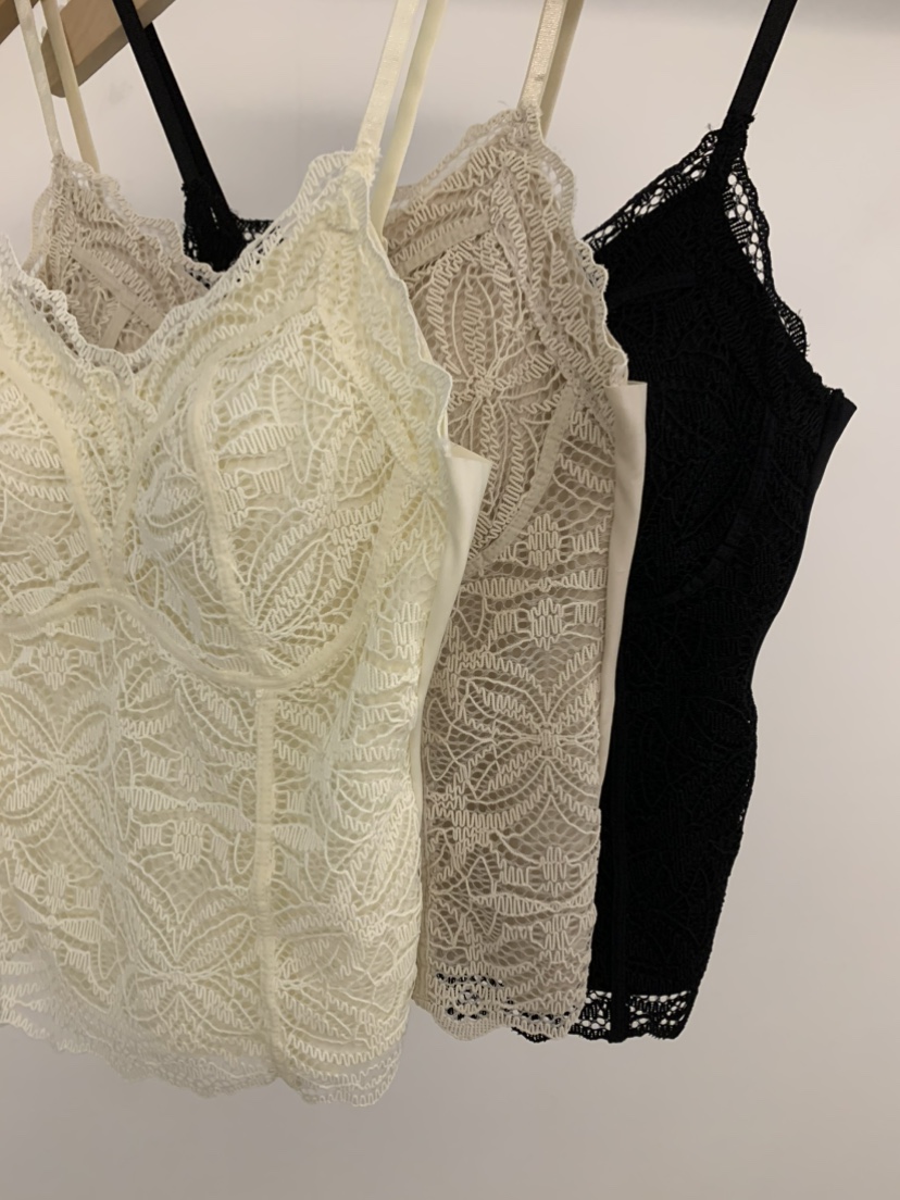 UNDER KEY韓國直郵女裝新款時尚26春夏人氣吊帶背心蕾絲UNDER KEY吊帶/背心