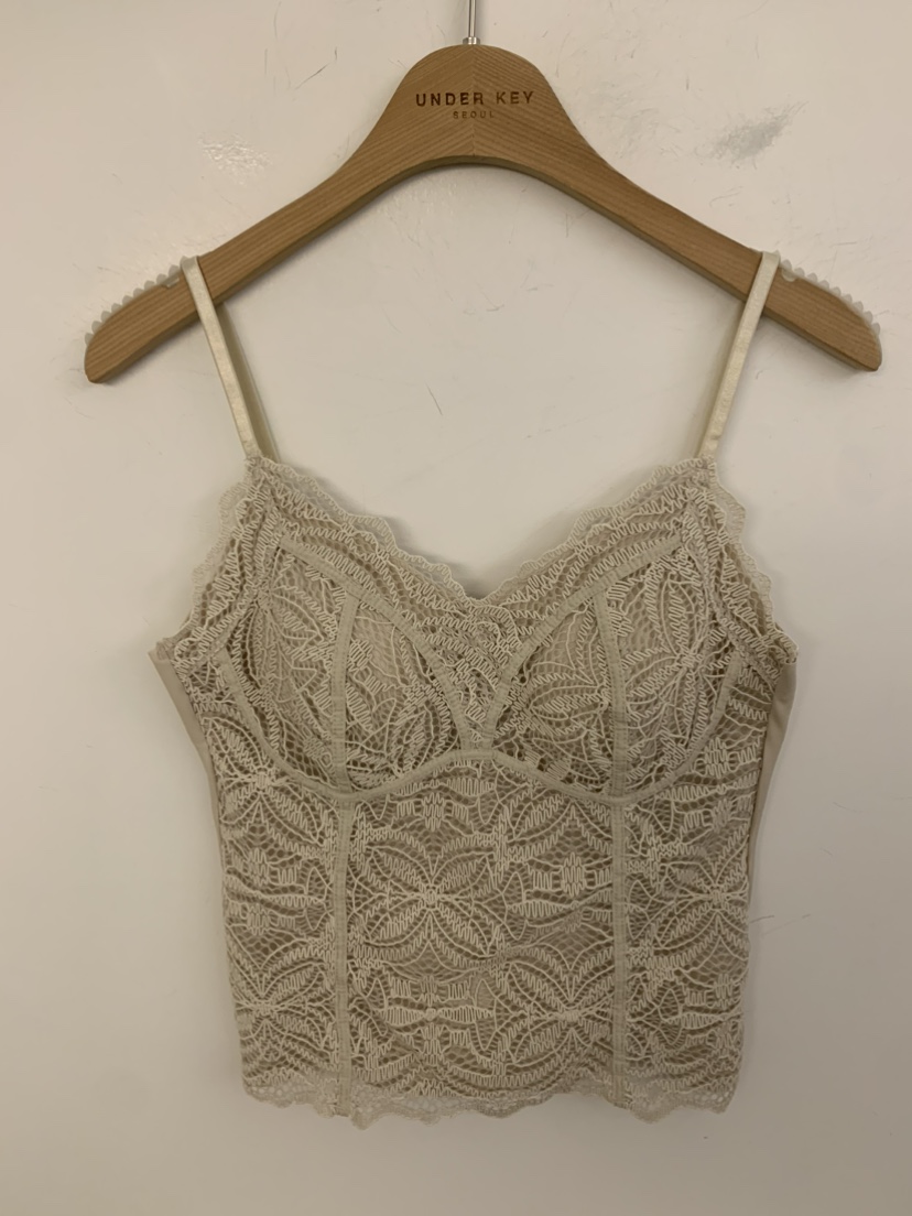 UNDER KEY韓國直郵女裝新款時尚26春夏人氣吊帶背心蕾絲UNDER KEY吊帶/背心圖色1