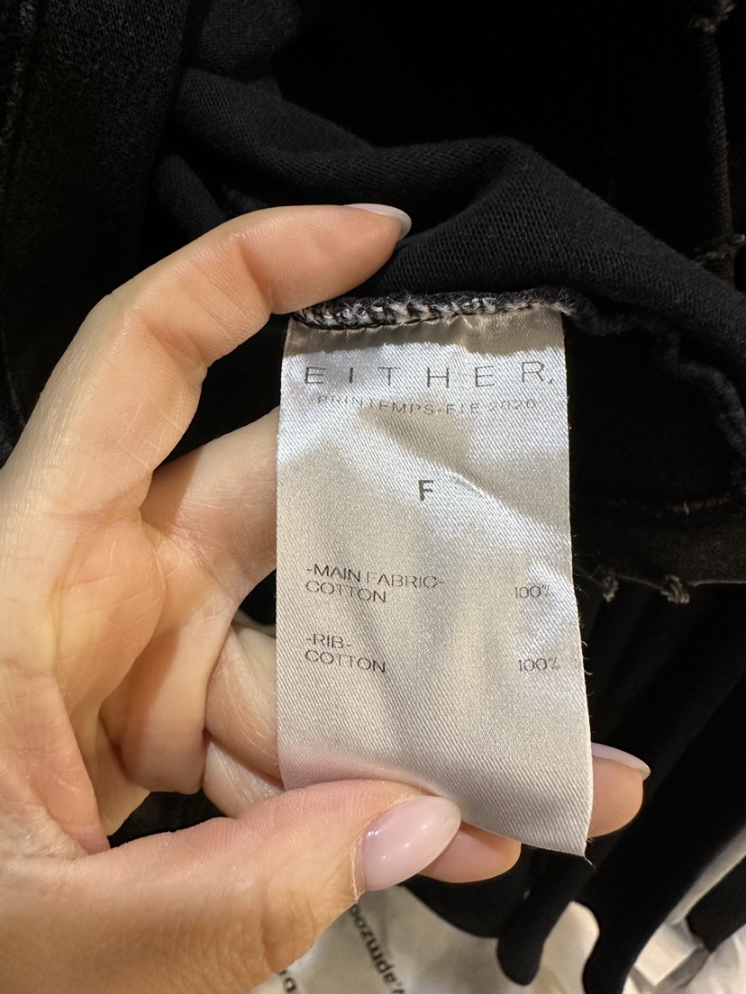 EITHER韓國直郵實拍女士新款26春夏熱賣推薦人氣休閑T恤水洗EITHERT恤