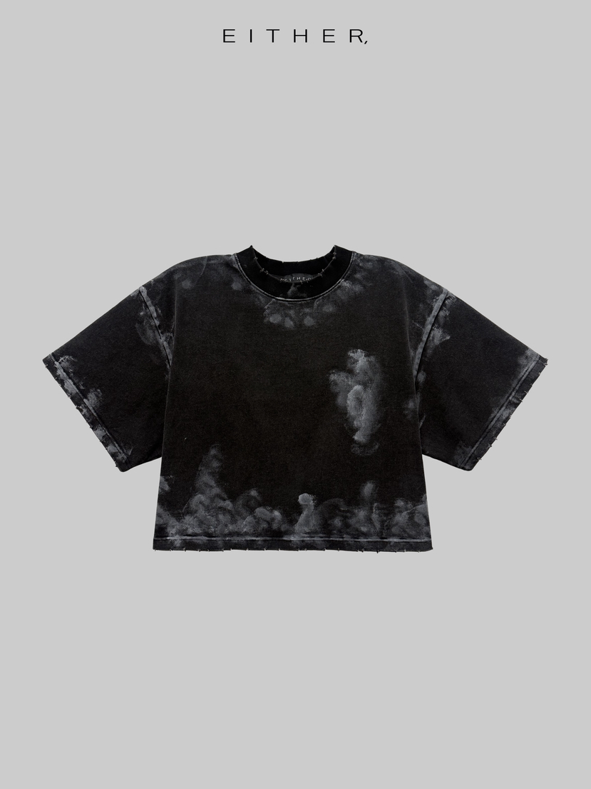 EITHER韓國直郵實拍女士新款26春夏熱賣推薦人氣休閑T恤水洗EITHERT恤圖色1