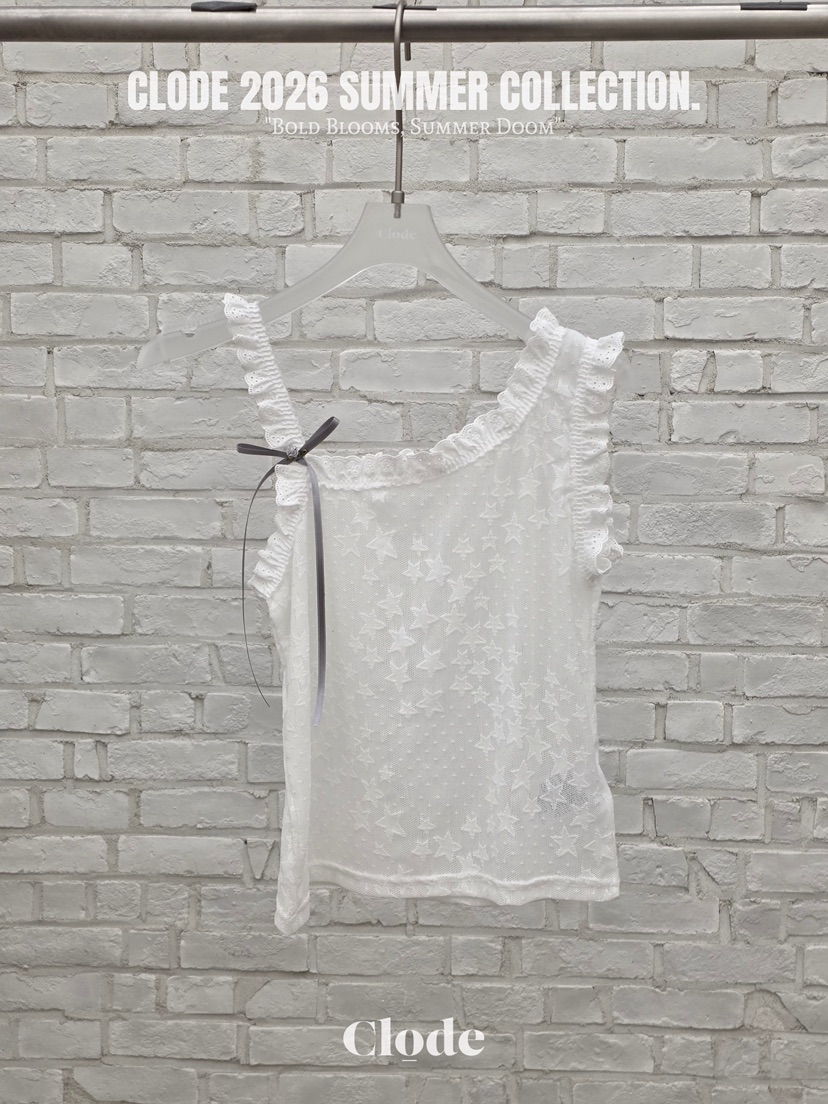 CLODE韓國直郵實拍女裝新款推薦時尚人氣26春夏休閑吊帶背心CLODE吊帶/背心圖色1