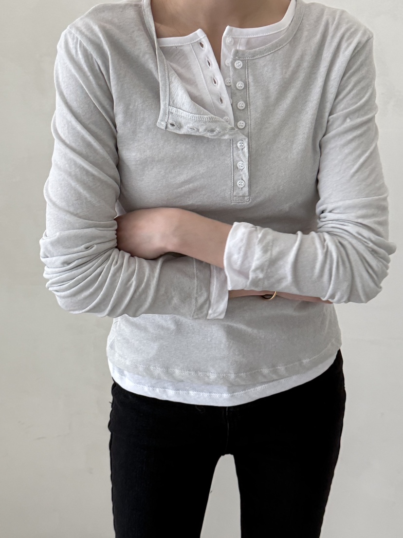 DEMAR韓國代購女裝新品職業休閑長袖T恤不含腰包不含內搭DEMAR長袖T恤