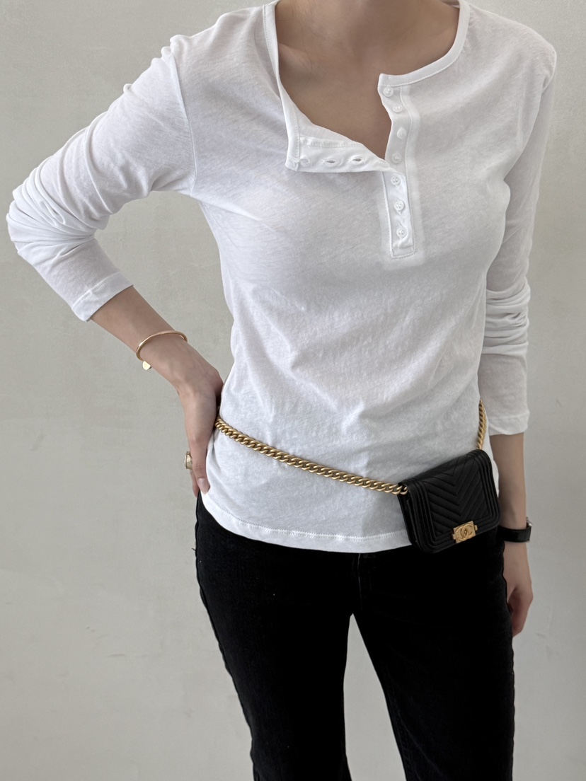 DEMAR韓國代購女裝新品職業休閑長袖T恤不含腰包不含內搭DEMAR長袖T恤圖色1