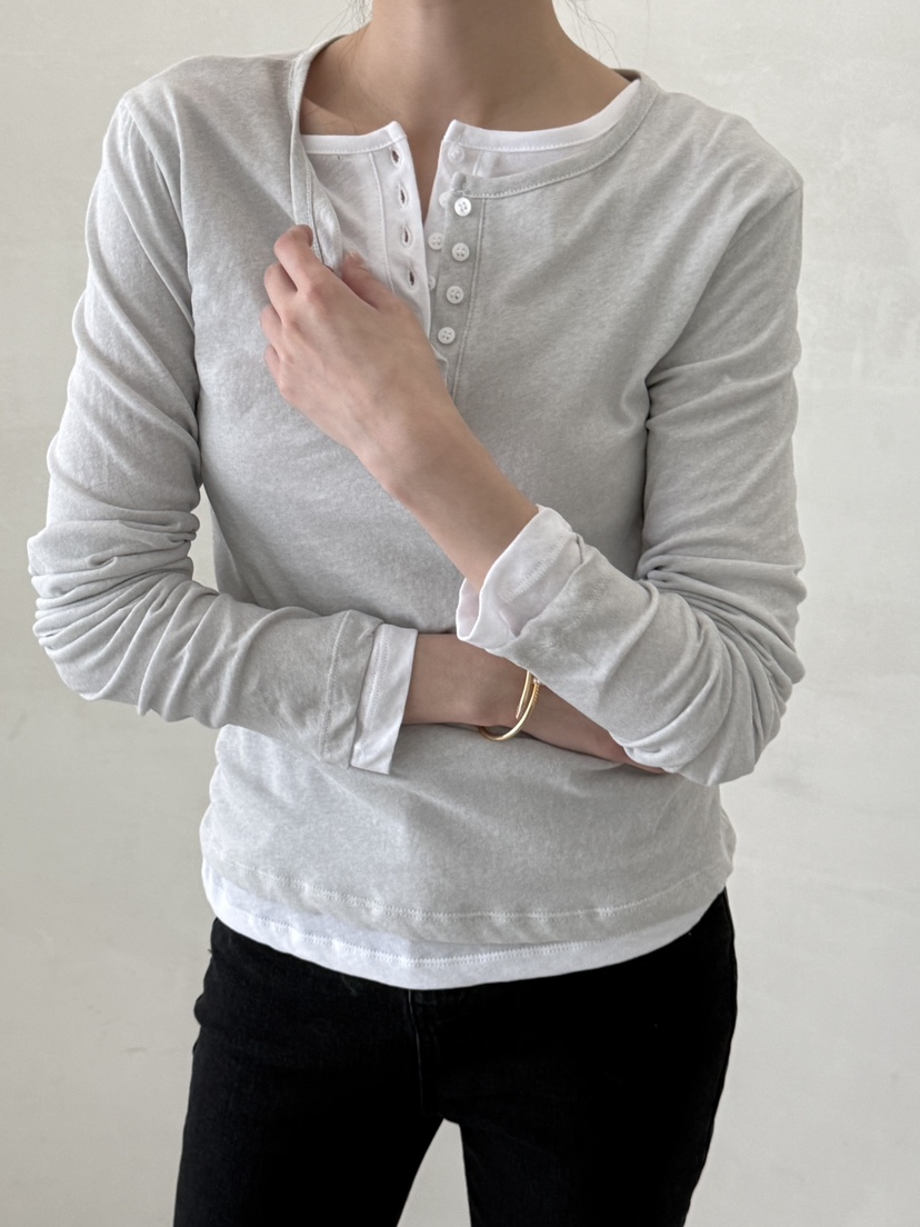 DEMAR韓國代購女裝新品職業休閑長袖T恤不含腰包不含內搭DEMAR長袖T恤圖色2