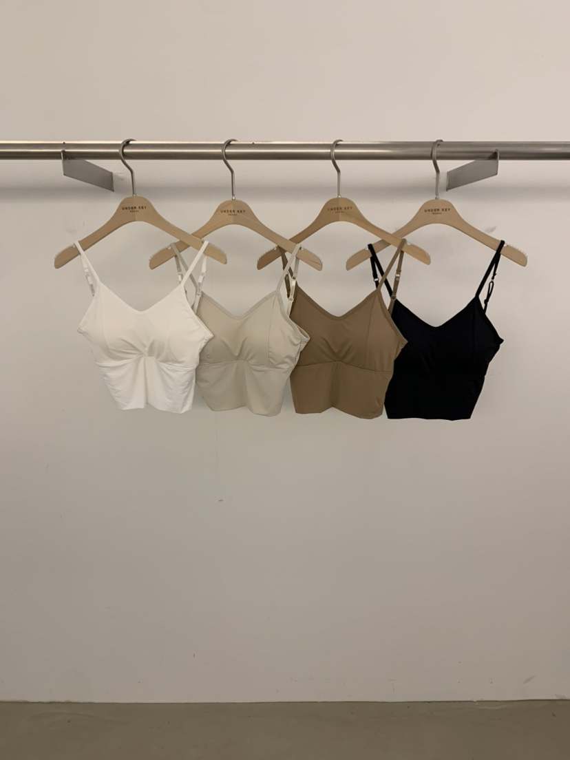 UNDER KEY韓國東大門直郵女士新品時尚推薦休閑吊帶背心V領UNDER KEY吊帶/背心