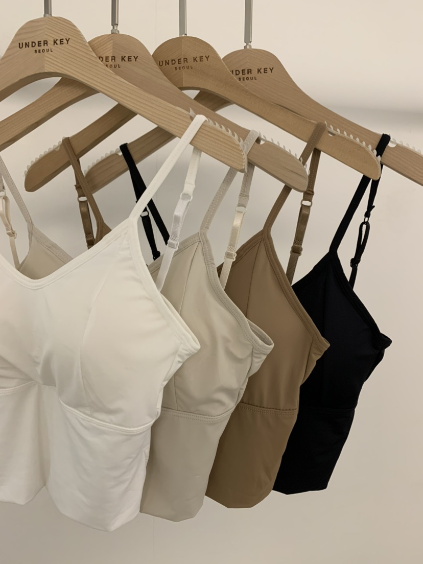 UNDER KEY韓國東大門直郵女士新品時尚推薦休閑吊帶背心V領UNDER KEY吊帶/背心