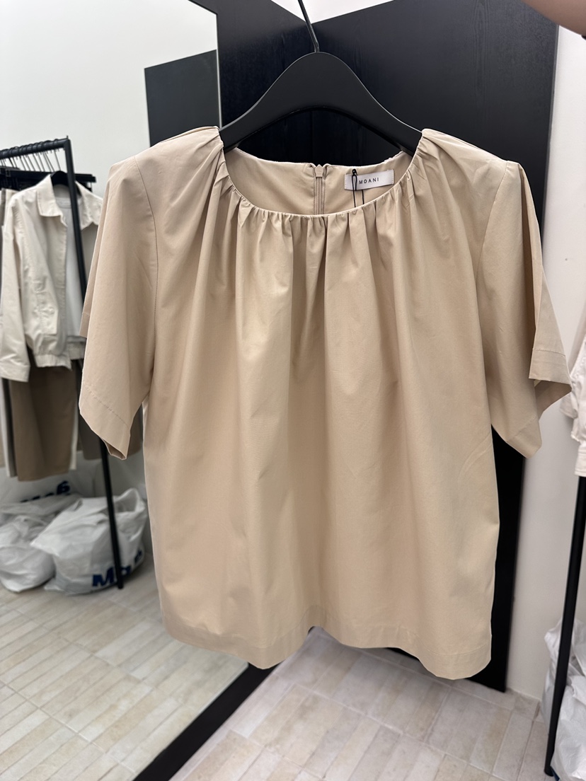 MOANI韓國東大門直郵女士新品推薦職業休閑襯衫蕾絲衫褶皺MOANI襯衫/蕾絲衫圖色2