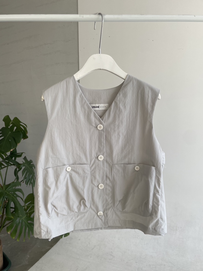 URBANE cloth韓國東大門直郵女裝新品26春夏職業馬甲V領URBANE cloth馬甲圖色2
