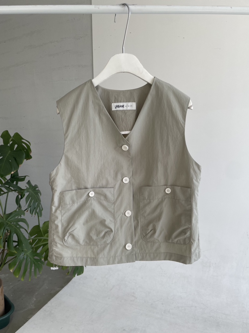 URBANE cloth韓國東大門直郵女裝新品26春夏職業馬甲V領URBANE cloth馬甲圖色3