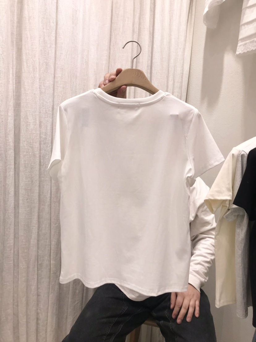 AHOY韓國直郵實拍女裝新品人氣推薦休閑26春夏熱賣職業T恤AHOYT恤