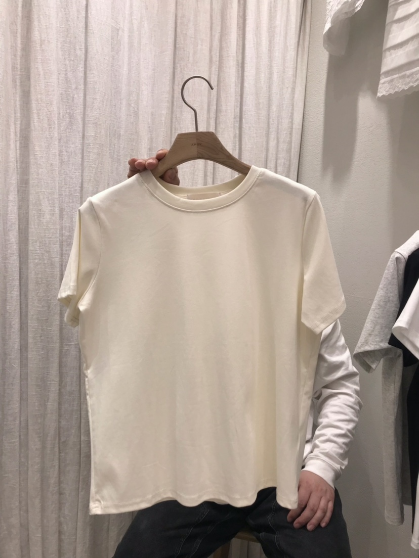 AHOY韓國直郵實拍女裝新品人氣推薦休閑26春夏熱賣職業T恤AHOYT恤圖色2