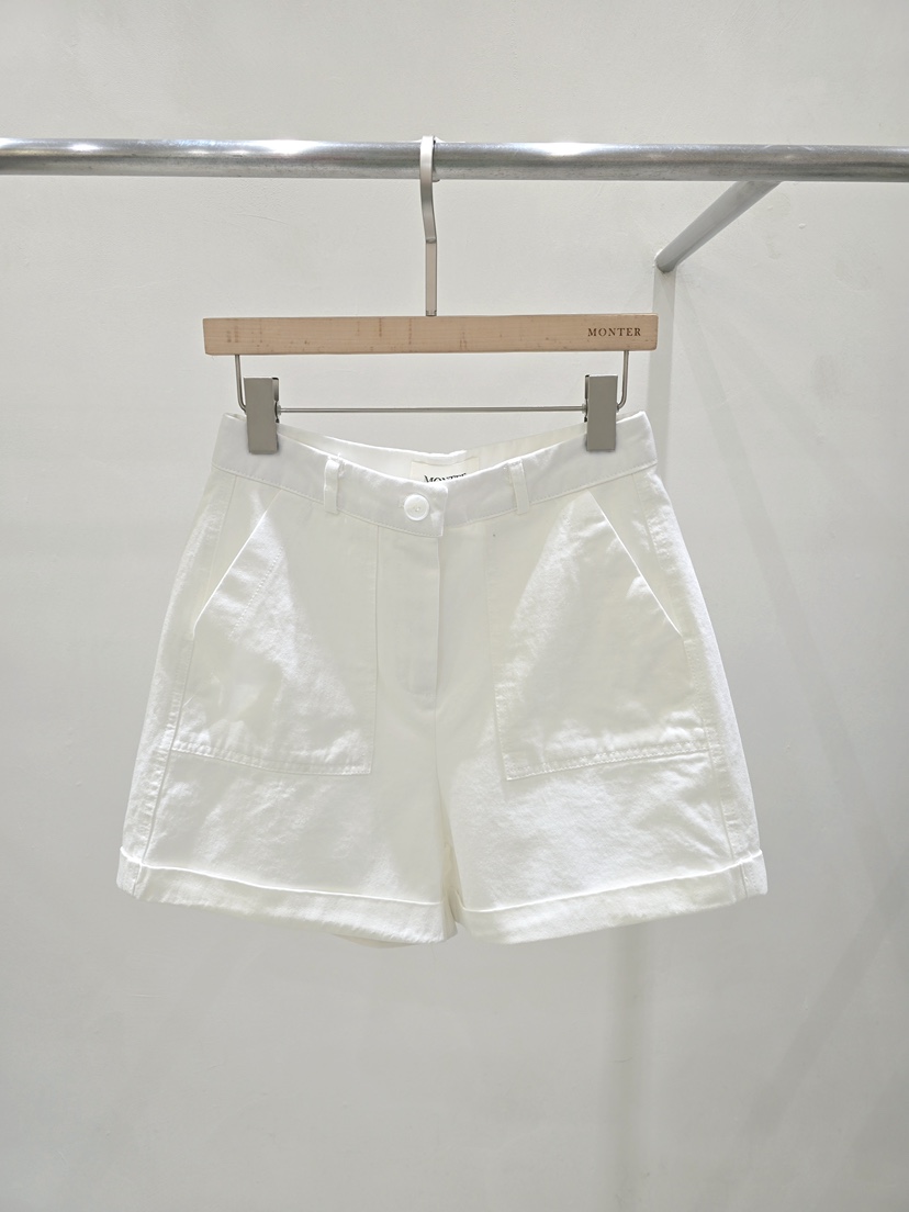 MONTER韓國直郵女裝新款26春夏時尚熱賣推薦職業休閑短褲MONTER短褲圖色1