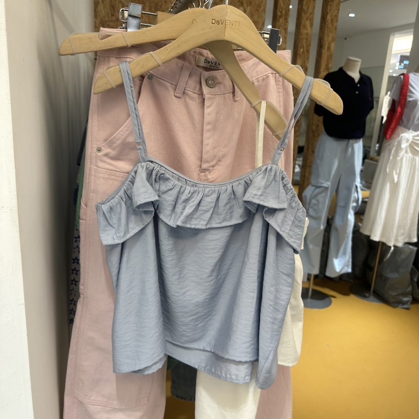 DE VENTI韓國直郵實拍女士新品26春夏職業推薦熱賣吊帶背心DE VENTI吊帶/背心圖色1
