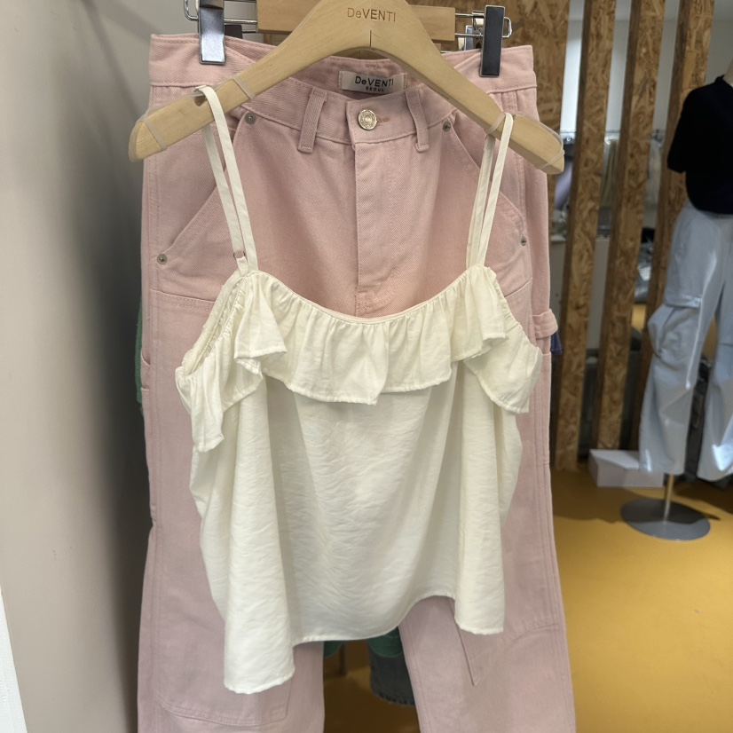 DE VENTI韓國直郵實拍女士新品26春夏職業推薦熱賣吊帶背心DE VENTI吊帶/背心圖色2