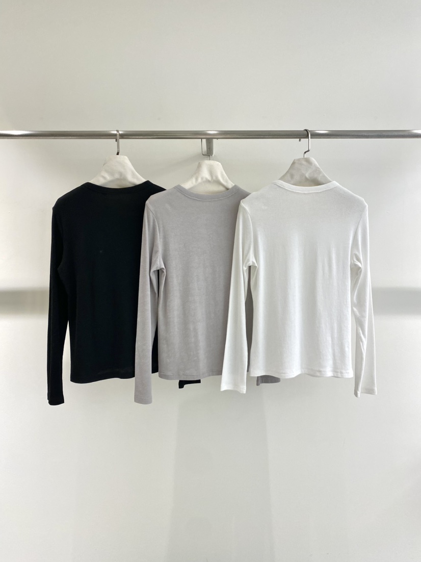 1968韓國直郵女士新品人氣26春夏推薦休閑長袖T恤圓領開襟1968/YEOUYA長袖T恤