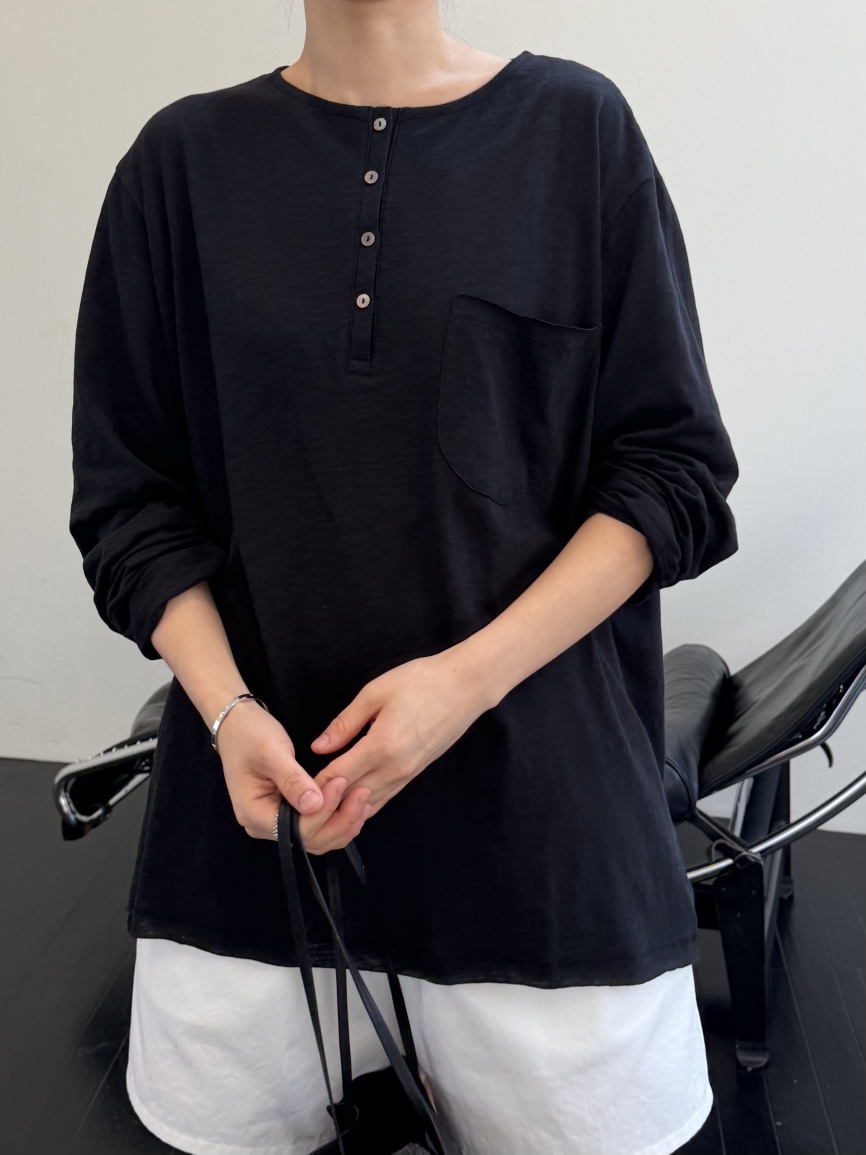 REGULARLY/PLACOR韓國直郵女裝新款人氣休閑長袖T恤寬松REGULARLY/PLACOR長袖T恤