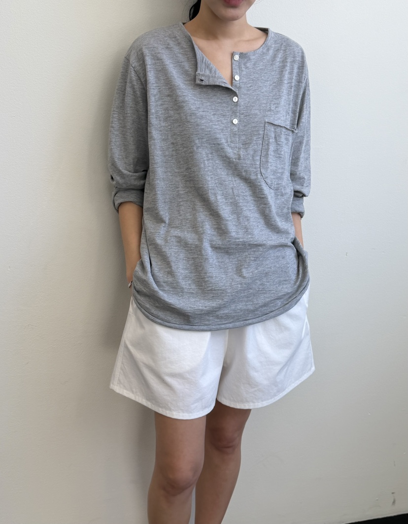 REGULARLY/PLACOR韓國直郵女裝新款人氣休閑長袖T恤寬松REGULARLY/PLACOR長袖T恤