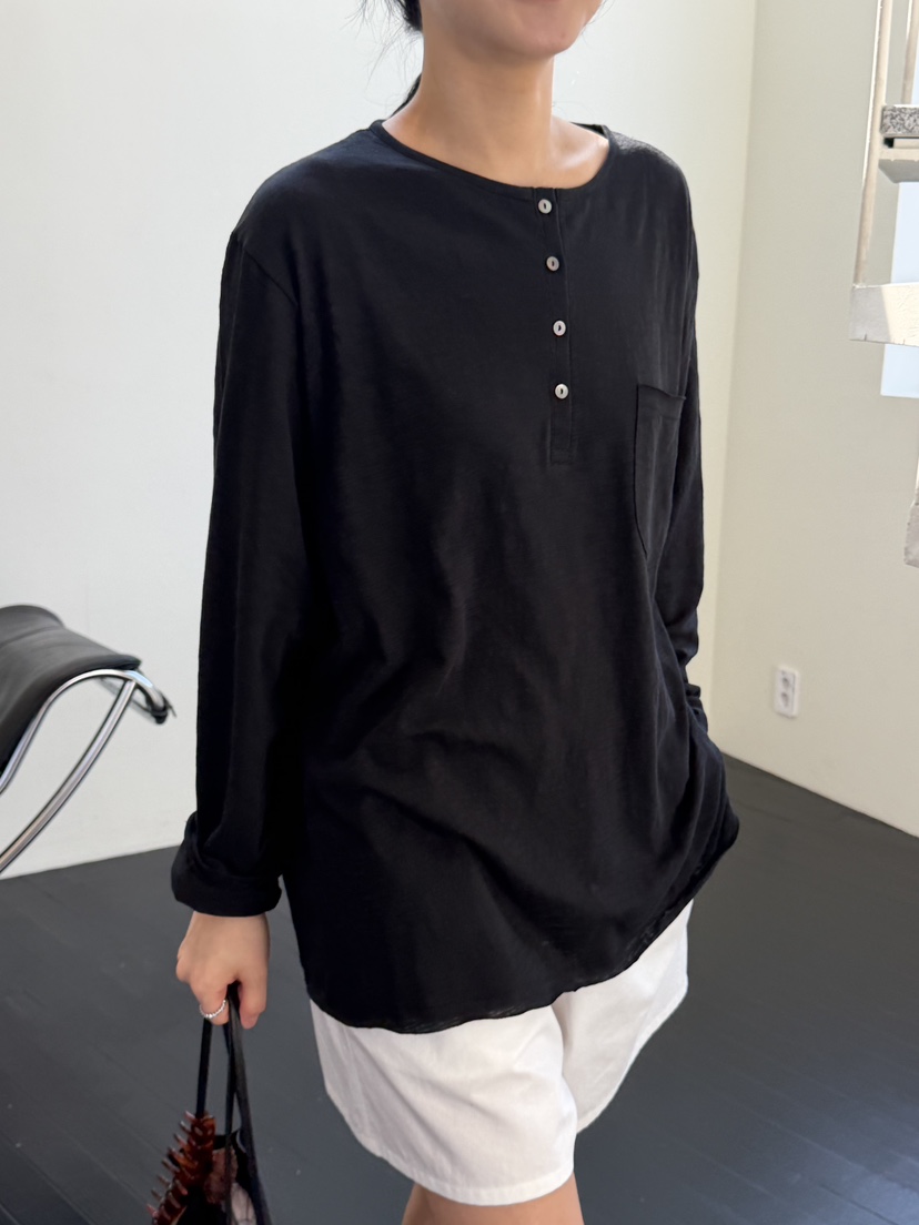 REGULARLY/PLACOR韓國直郵女裝新款人氣休閑長袖T恤寬松REGULARLY/PLACOR長袖T恤