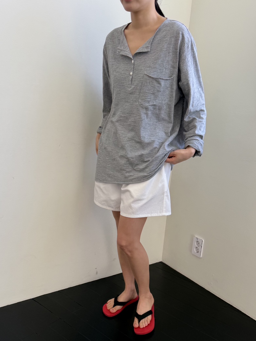 REGULARLY/PLACOR韓國直郵女裝新款人氣休閑長袖T恤寬松REGULARLY/PLACOR長袖T恤