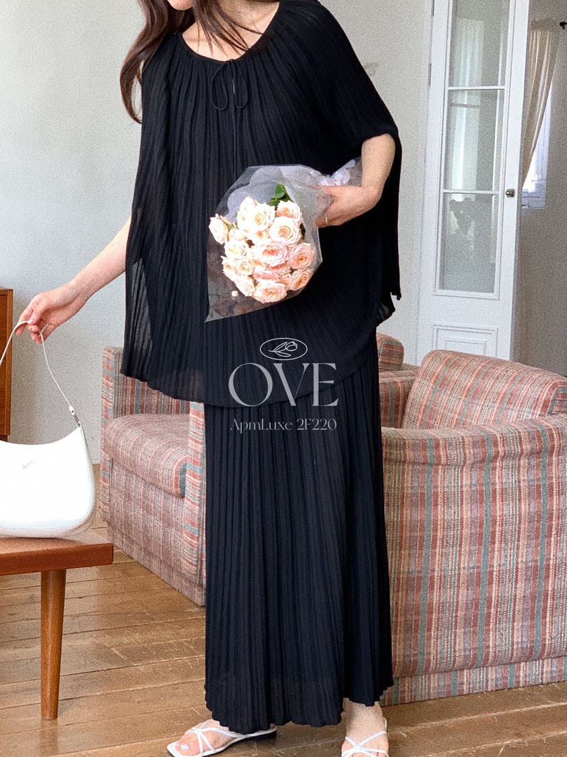 OVE韓國東大門直郵女裝新款職業人氣26春夏推薦套裝套裝褶裥OVE套裝