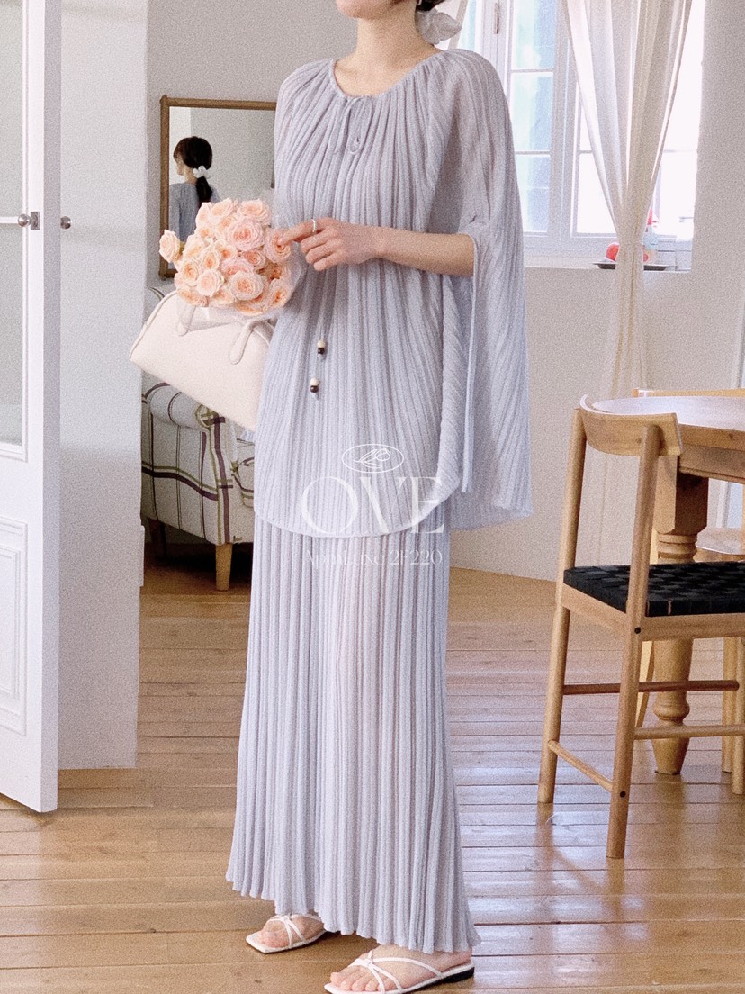 OVE韓國東大門直郵女裝新款職業人氣26春夏推薦套裝套裝褶裥OVE套裝