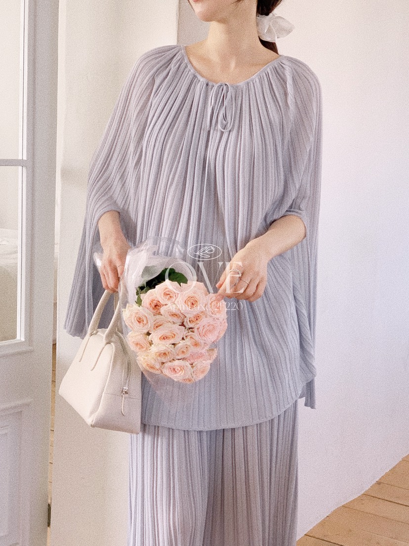 OVE韓國東大門直郵女裝新款職業人氣26春夏推薦套裝套裝褶裥OVE套裝