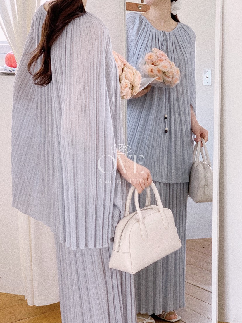 OVE韓國東大門直郵女裝新款職業人氣26春夏推薦套裝套裝褶裥OVE套裝