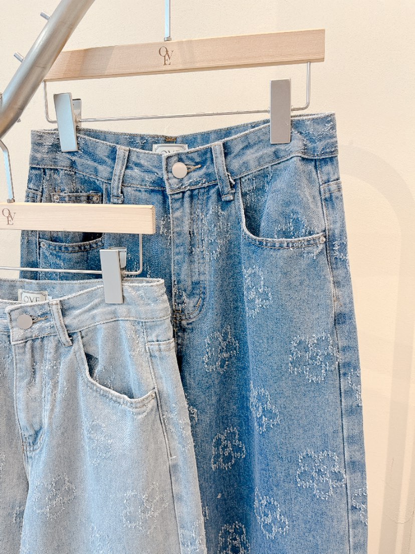 OVE韓國東大門直郵女士新品休閑熱賣人氣推薦時尚職業牛仔褲OVE牛仔褲