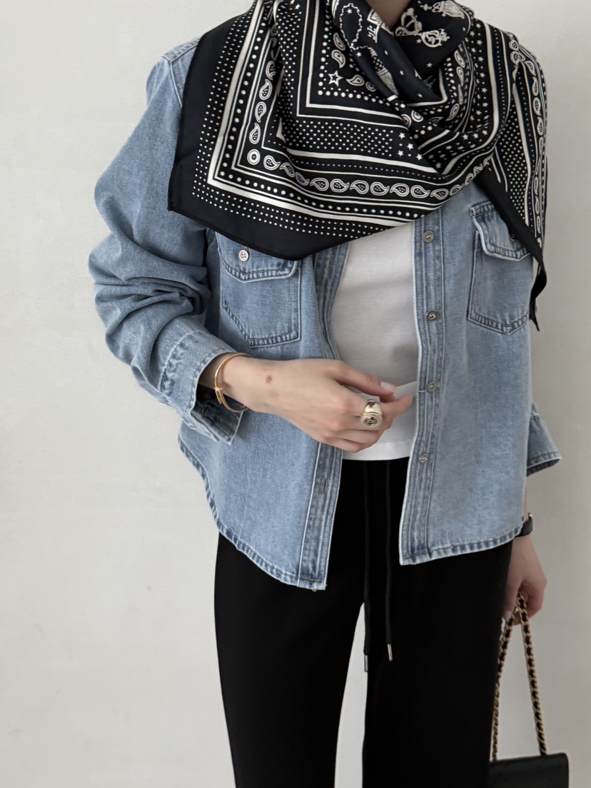 DEMAR韓國直郵實拍女裝新品休閑推薦26春夏職業圍巾披肩圍巾DEMAR圍巾/披肩