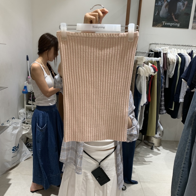 TEMPTING韓國直郵女裝新款休閑推薦時尚人氣吊帶背心羅紋TEMPTING吊帶/背心圖色1