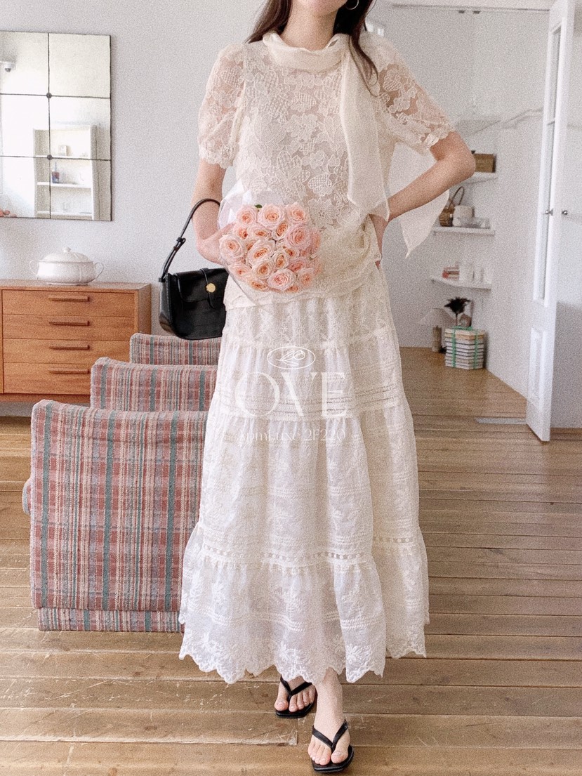 OVE韓國代購女裝新款職業推薦時尚人氣26春夏休閑熱賣長裙OVE長裙