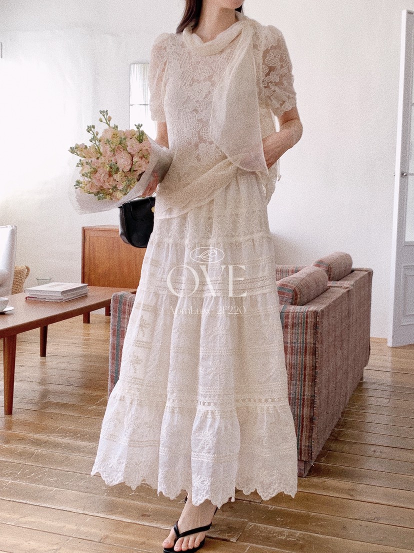 OVE韓國代購女裝新款職業推薦時尚人氣26春夏休閑熱賣長裙OVE長裙